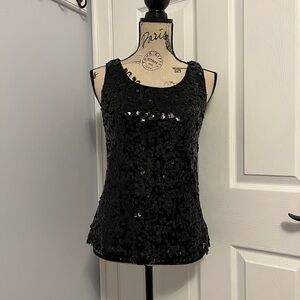 Forever 21 Black Sequin Tank Top